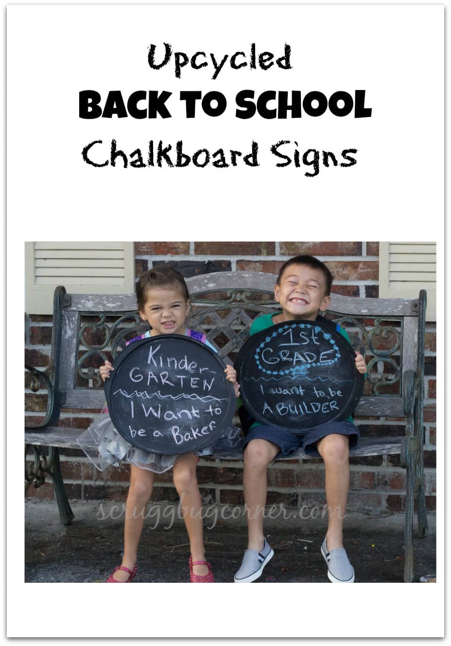 Repurposed Back to School Chalkboard Signs