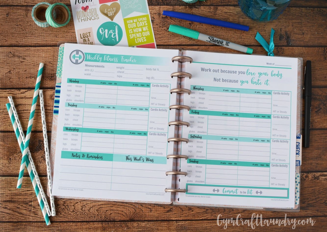 Reasons To Rock A Planner Gym Craft Laundry