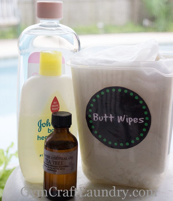 Homemade Wet Wipes that can be used as DIY Feminine Wipes