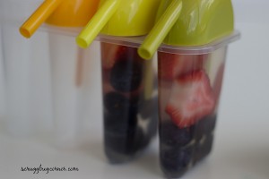 Strawberry Blueberry Rehydration Popsicles