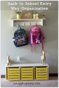 entry way organization, back pack hooks, landing zone, organization, kids organization, entry way, command center, DIY, front entry