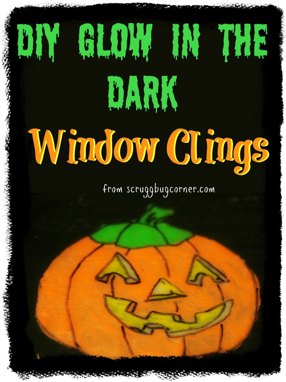 DIY Glow in the Dark Window Clings