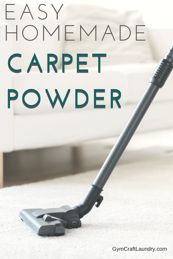 Easy DIY Natural Cleaning with homemade carpet powder and deodorizer. Use essential oils and baking powder to keep your carpet fresh at a fraction of the cost!