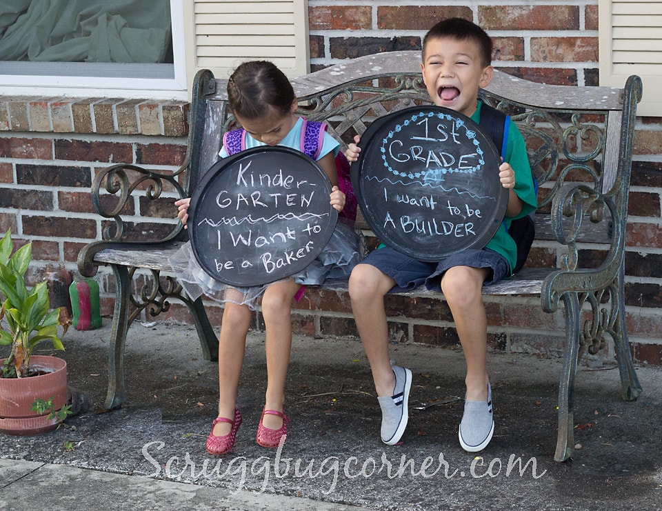 DIY First Day of School Chalkboard Signs