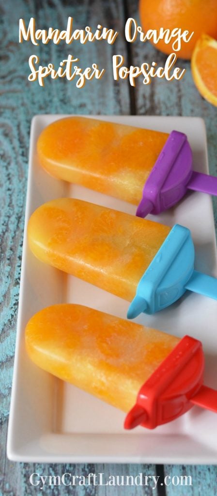 Mandarin Orange Spritzer Popsicle