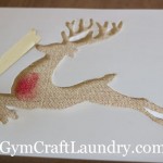 DIY Wall art, homemade burlap wall art, diy burlap wall art, easy burlap wall art, easy home decor art, diy reindeer art, diy christmas burlap