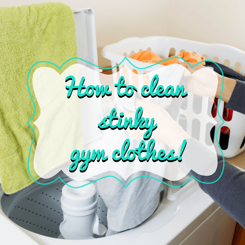 A powerful combination of detergents that I use to clean the stinkiest of dirty clothing! Natural cleaning products are awesome for everyday cleaning jobs but sometimes you have to pull out the super strong stuff to handle sweaty, soiled clothes! Laundry tips for gym lovers and sports moms! 