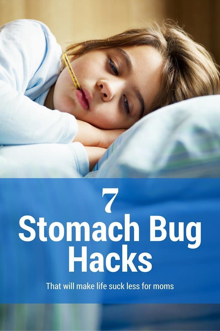 7 Smart Solutions for moms dealing with kids with stomach bugs. 