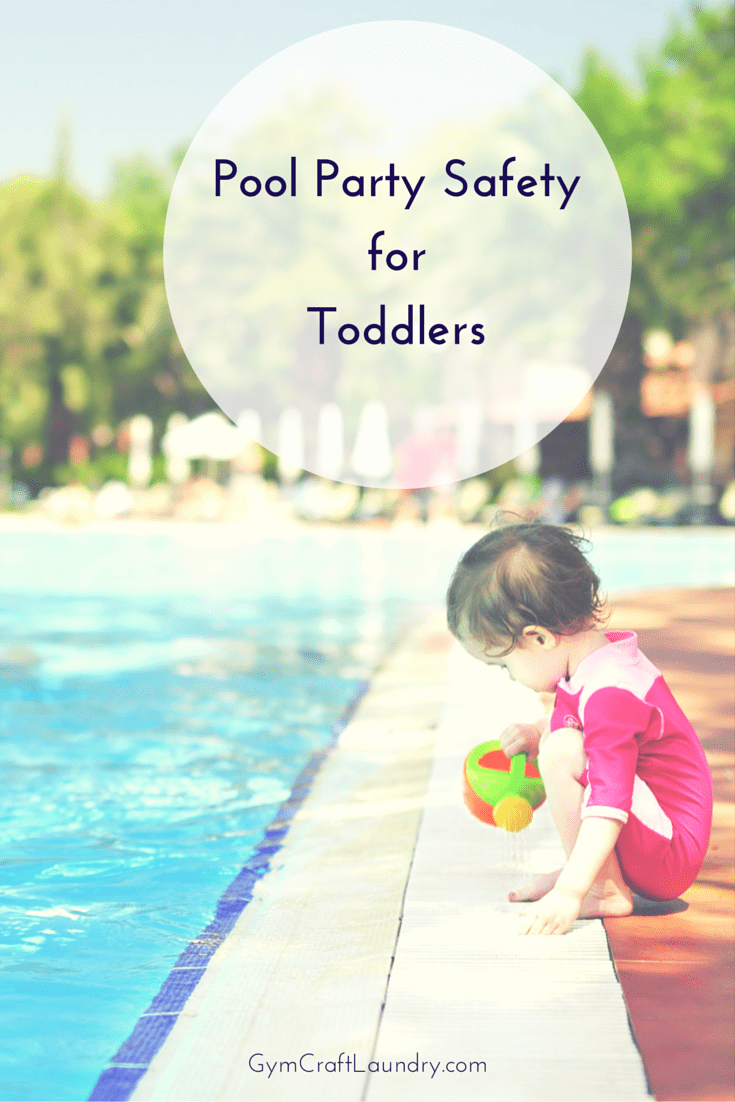 Pool Safety Tip for Kids and Toddlers at Pool Parties or Family BBQs by the pool this summer.