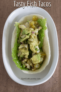 Tasty and Healthy Fish Tacos with a zesty Jalapeno Avocado Salsa