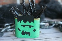 Easy halloween decoupage craft