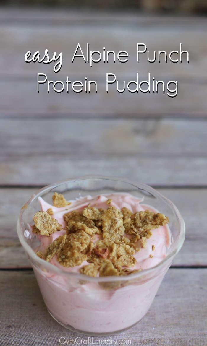 easy Alpine Punch Protein Pudding