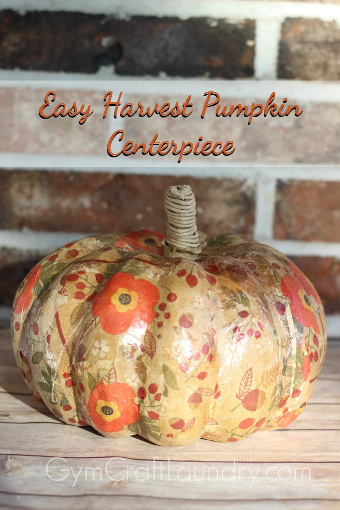 Decoupage Idea for Fall Harvest Pumpkin