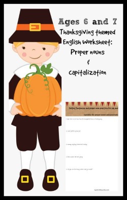 First-Grade-Thanksgiving-Proper-noun-and-capitalization