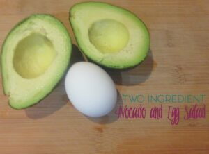 healthy two ingredient avocado egg sandwich