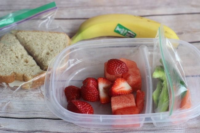 My non-dairy kids lunch 