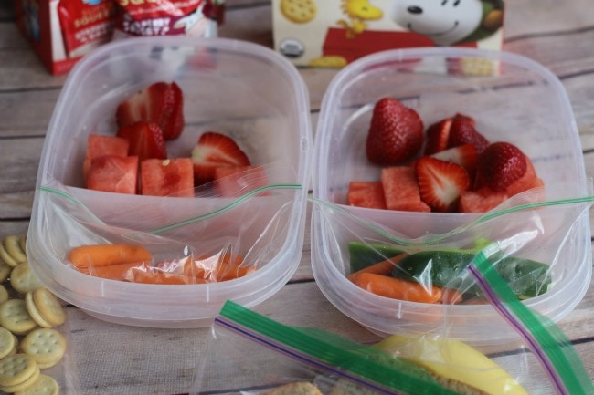 slight differences in lunches for my picky kids