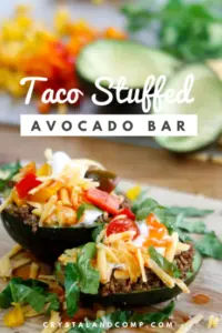 taco stuffed avocado bar