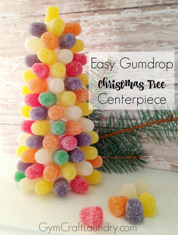 DIY Gumdrop Christmas Tree Centerpiece - Gym Craft Laundry