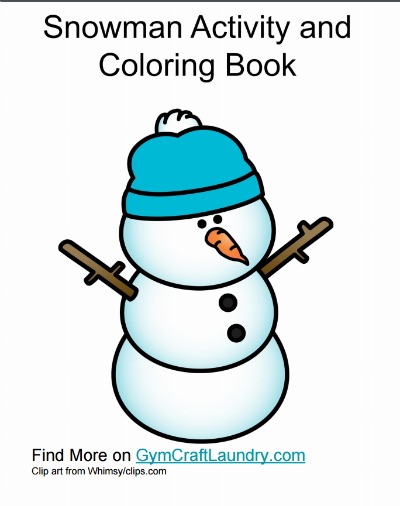 Free Printable Snowman Activity Pack 