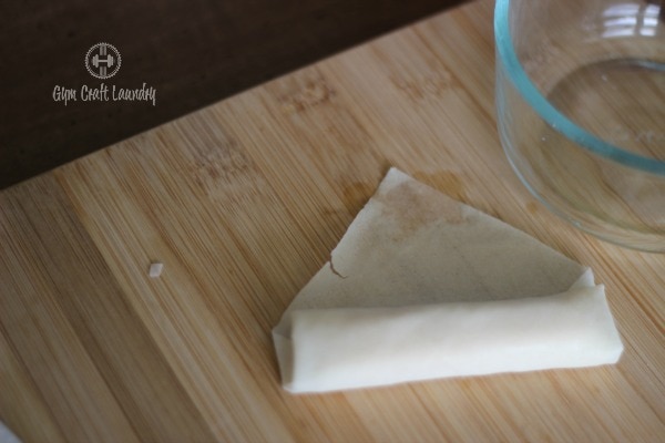 step 4 rolling eggrolls