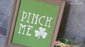Farmhouse Burlap Wall Sign for St Patty's Day