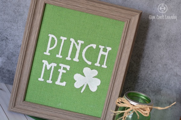 Farmhouse Burlap Wall Sign for St Patty's Day