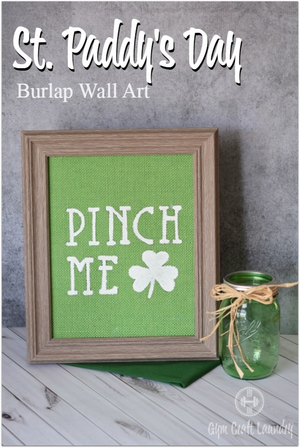 Easy DIY Burlap Wall Art for Saint Patrick's