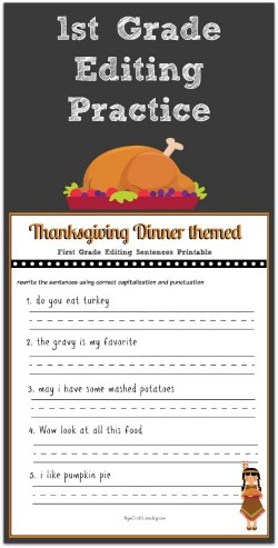 First-Grade-Thanksgiving-Editing-Practice