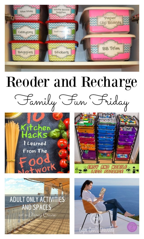 Reorder and Recharge FAmily Fun Friday Link Party