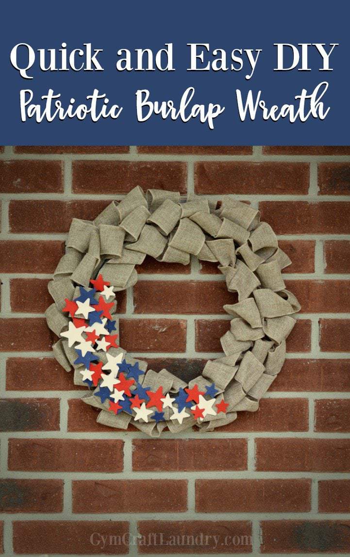 How to make a Burlap American Flag Wreath