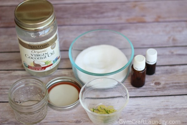 Essential oil Lemon Lime DIY Face Scrub Recipe