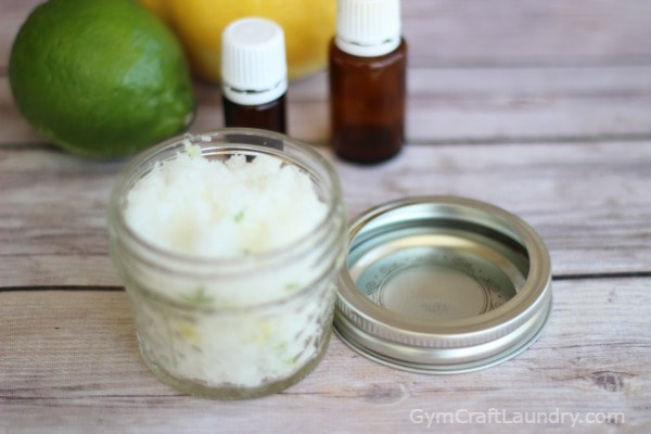 Refreshing diy homemade face scrub lemon lime