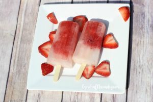 Easy Cranberry Strawberry Ice Pops