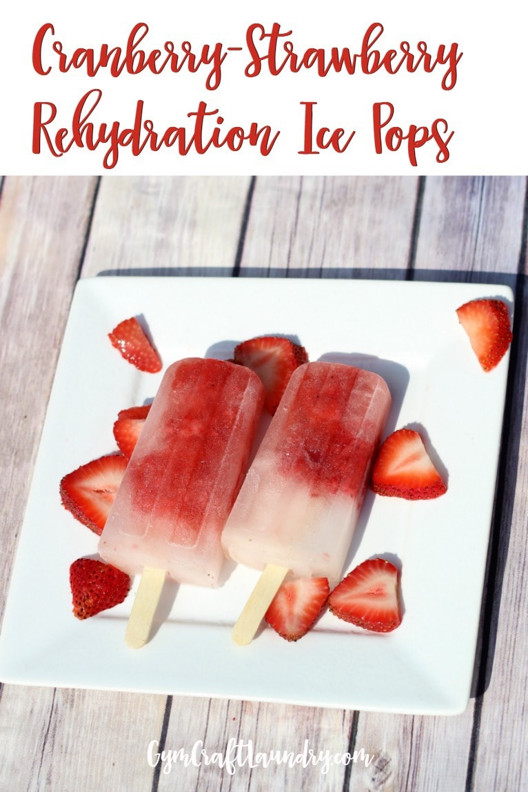 Easy Popsicle Recipe Strawberry Cranberry Rehydration Popsicles