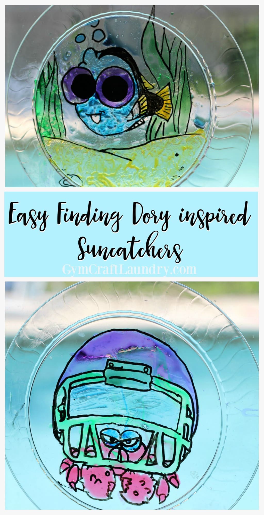 Finding Dory Inspired Suncatchers