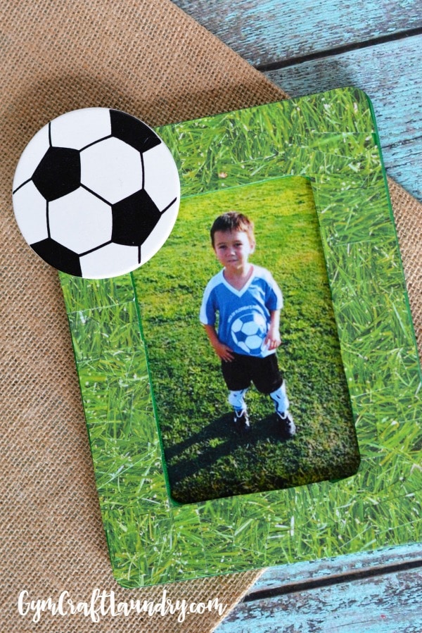 Easy Soccer Ball Frame Decoupage Craft 