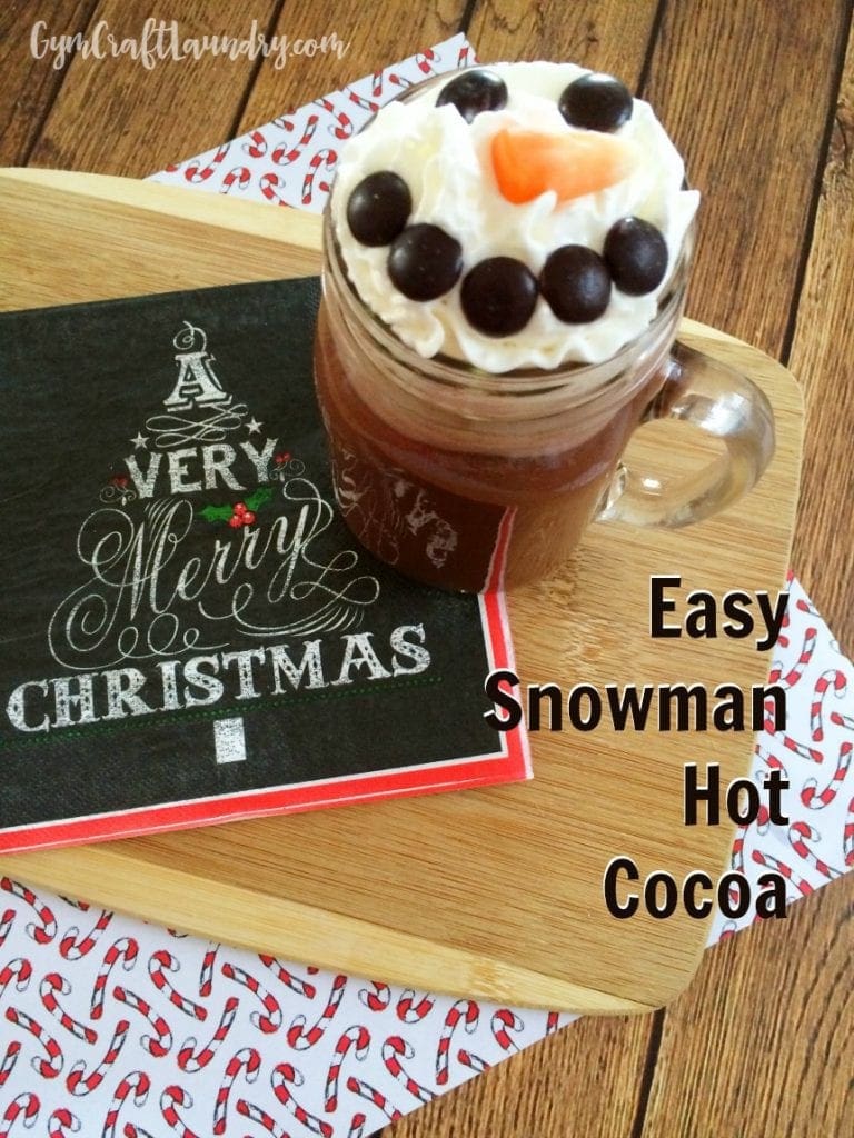 Easy Frosty the Snowman Hot Cocoa