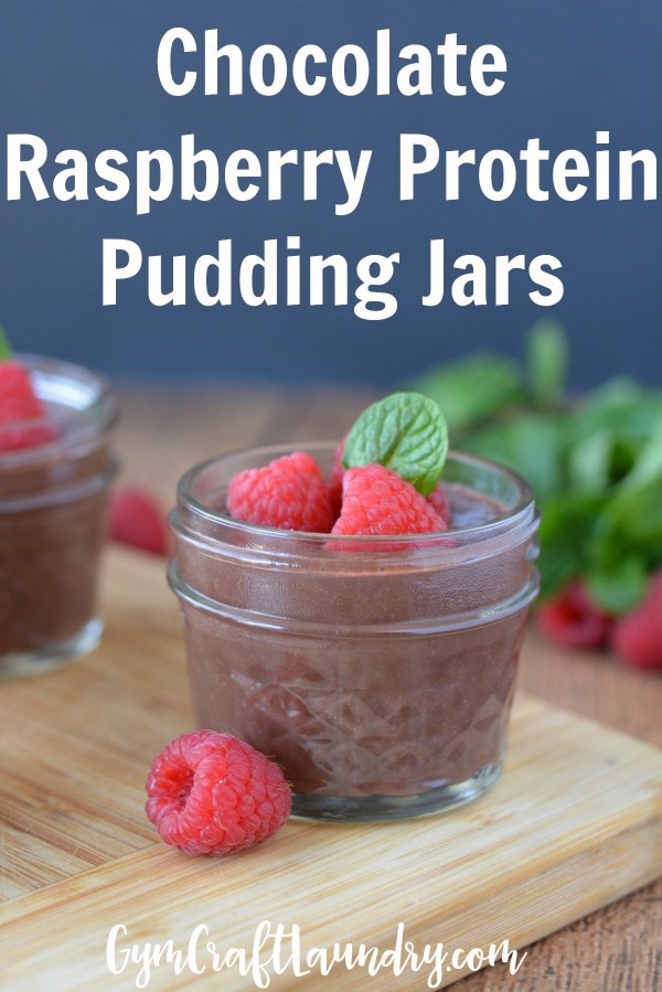 Delicious Chocolate Protein Pudding Jars! 