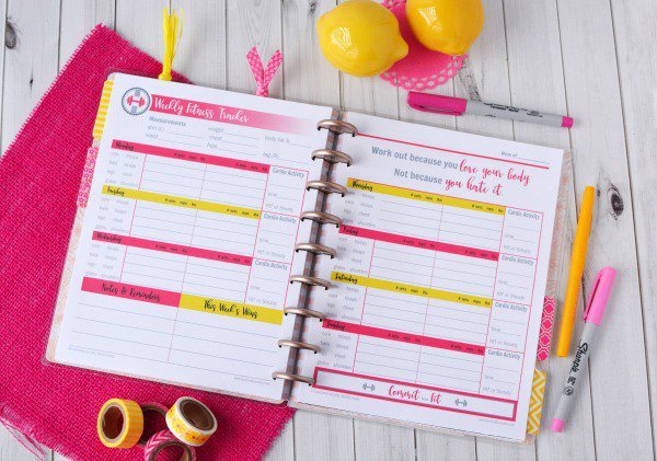 Why I use this fitness planner insert in my Happy Planner Classic