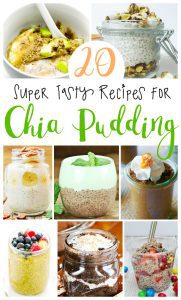 Healthy snack recipes containing chia seeds. Try these super tasty chia pudding recipes!