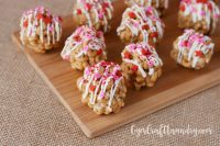 Valentines day snack cheerio balls