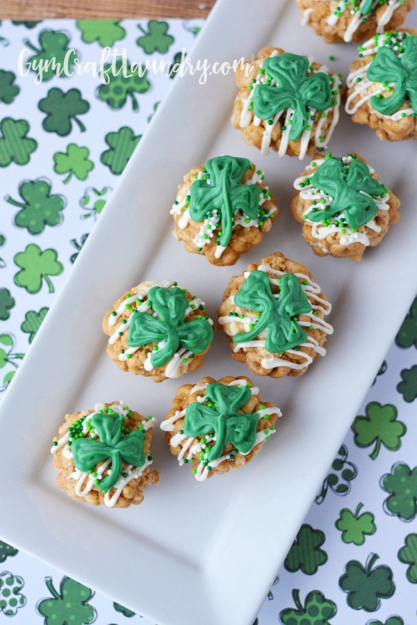 Lucky St Patricks Day Cheerios Balls