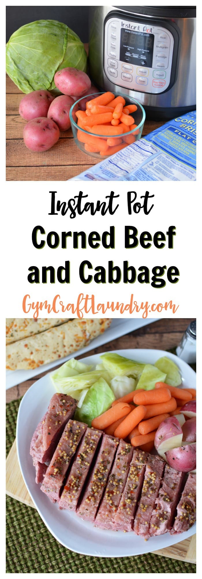 Quick and Easy Corned Beef and Cabbage in your Instant Pot