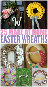 25 DIY Easter Wreath ideas for you to try this Spring. If you are looking for a fun Easter Wreath DIY project that is cheap and easy then take a look at these!