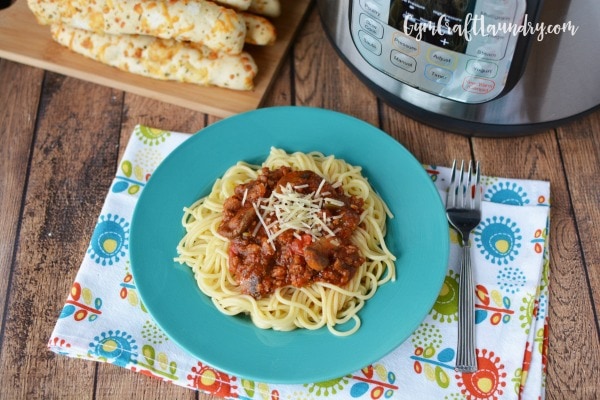 Spaghetti Sauce in Electric Pressure Cooker Instapot
