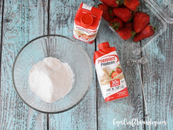 Strawberry Premier Protein Cheesecake pudding