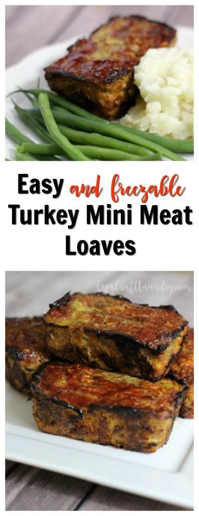 Make these mini meatloaves and freeze some of it. These portioned turkey meat loaves freeze well and are perfect for those super busy nights