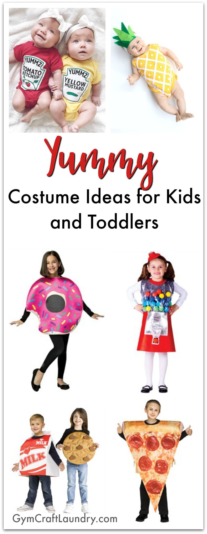 Yummy Halloween Costume Ideas for Kids and Toddler based on Food