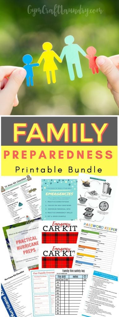 Free Family Disaster Preparations Printable Pack